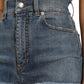 Black Blue Cotton High Waist PRETTY Denim Pants