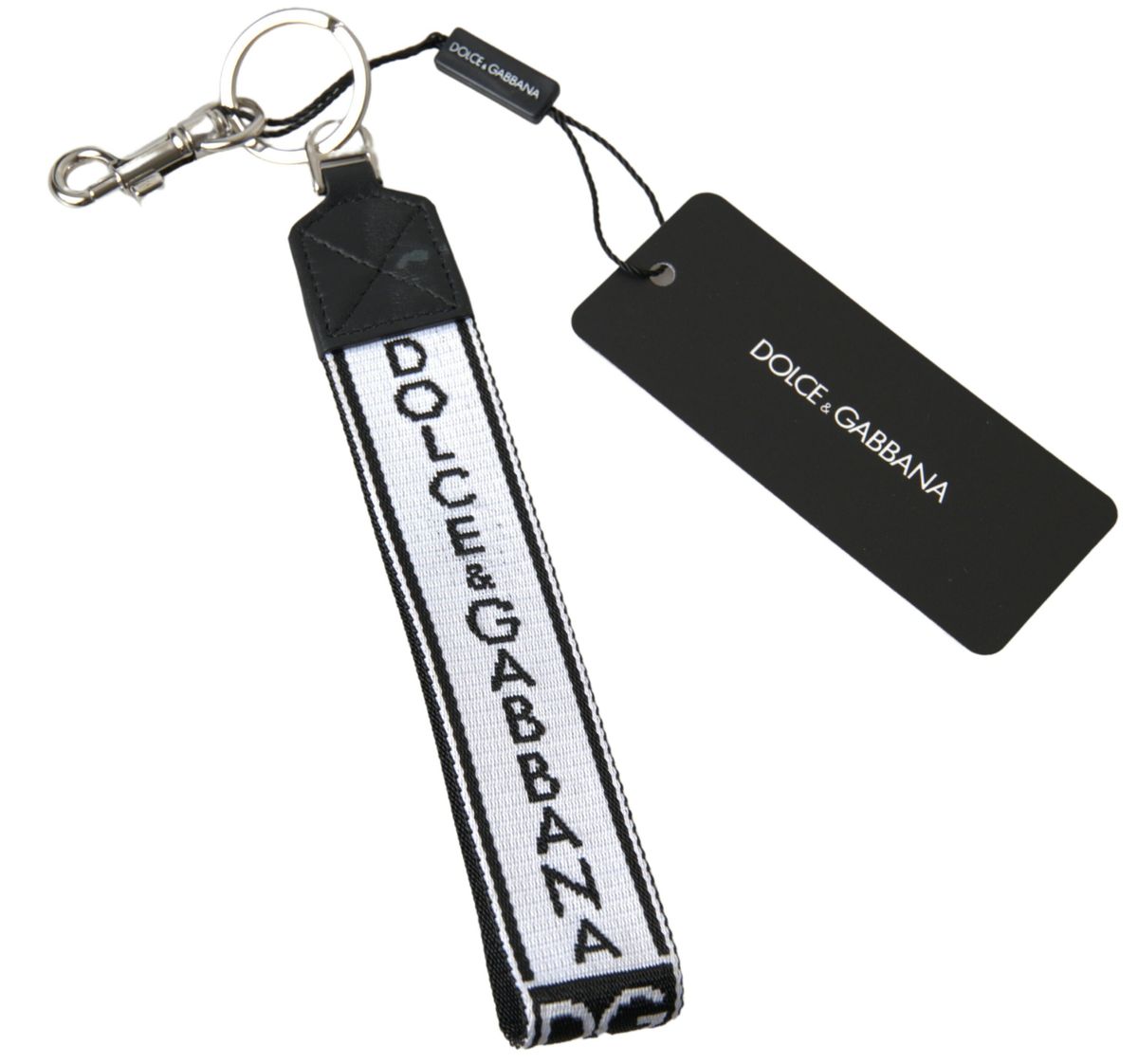 Elegant Monochrome Keychain & Charm