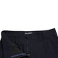 Blue Mid Waist Tapered Cropped Pants
