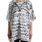 White Logo Print Hooded Blouson T-shirt Top