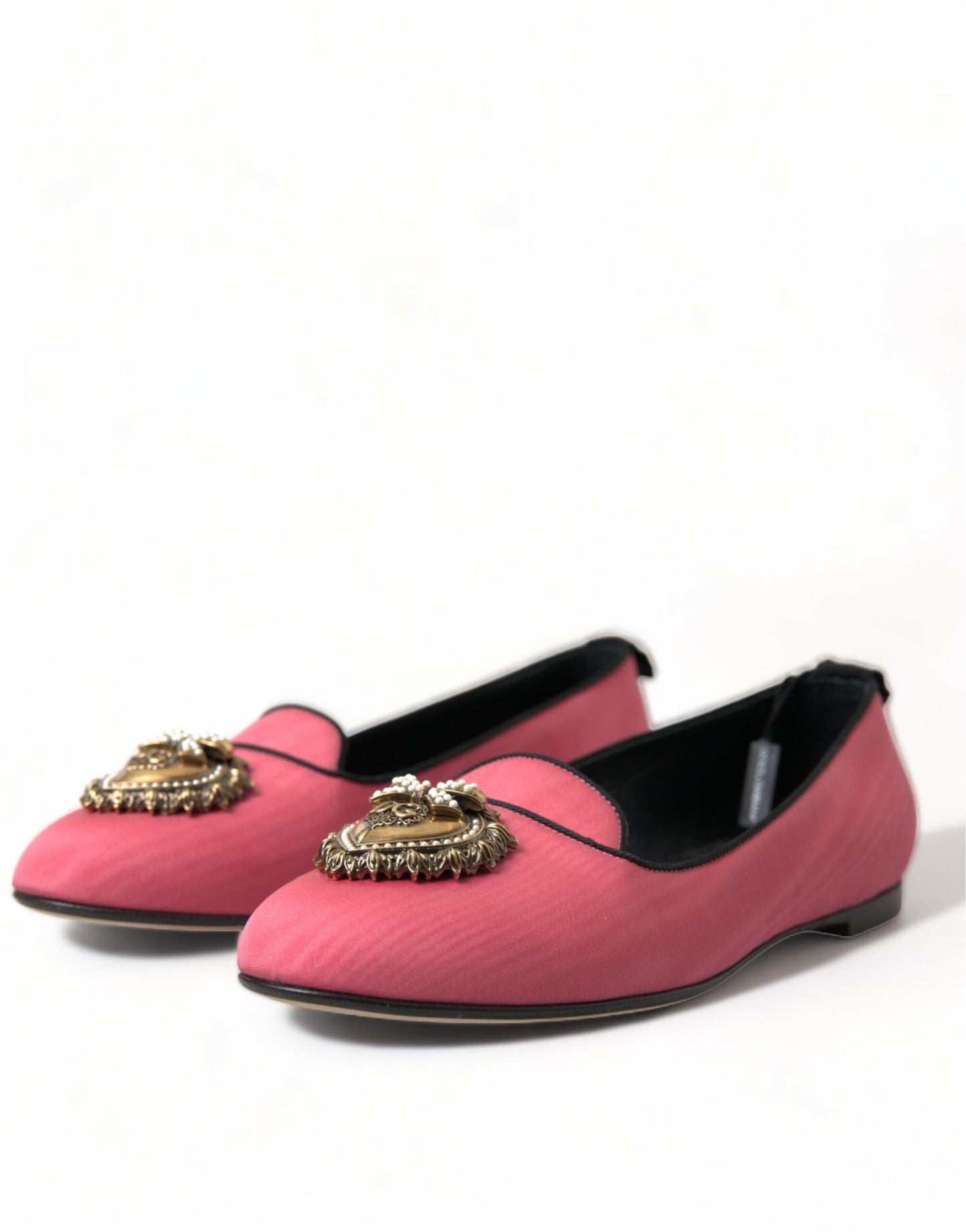 Pink Black Devotion Slip On Flat Shoes