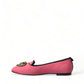 Pink Black Devotion Slip On Flat Shoes