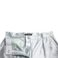 Sky Blue Silk High Waist Folded Hem Pants