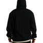 Black Leopard Hooded Sweatshirt Sweater