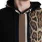 Black Leopard Hooded Sweatshirt Sweater