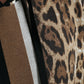 Black Leopard Hooded Sweatshirt Sweater