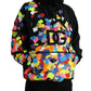Multicolor Nylon Hooded Pullover Sweater