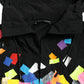 Multicolor Nylon Hooded Pullover Sweater