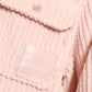 Pink Cotton Collared Button Shirt Sweater