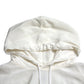 White Floral Print Hooded Pullover Sweater
