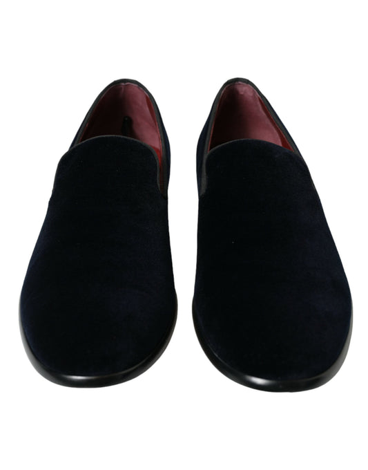 Black Velvet Loafers Formal Dress Shoes