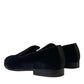 Black Velvet Loafers Formal Dress Shoes