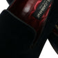 Black Velvet Loafers Formal Dress Shoes