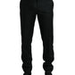 Black Wool Slim Fit Formal Trouser Dress Pants