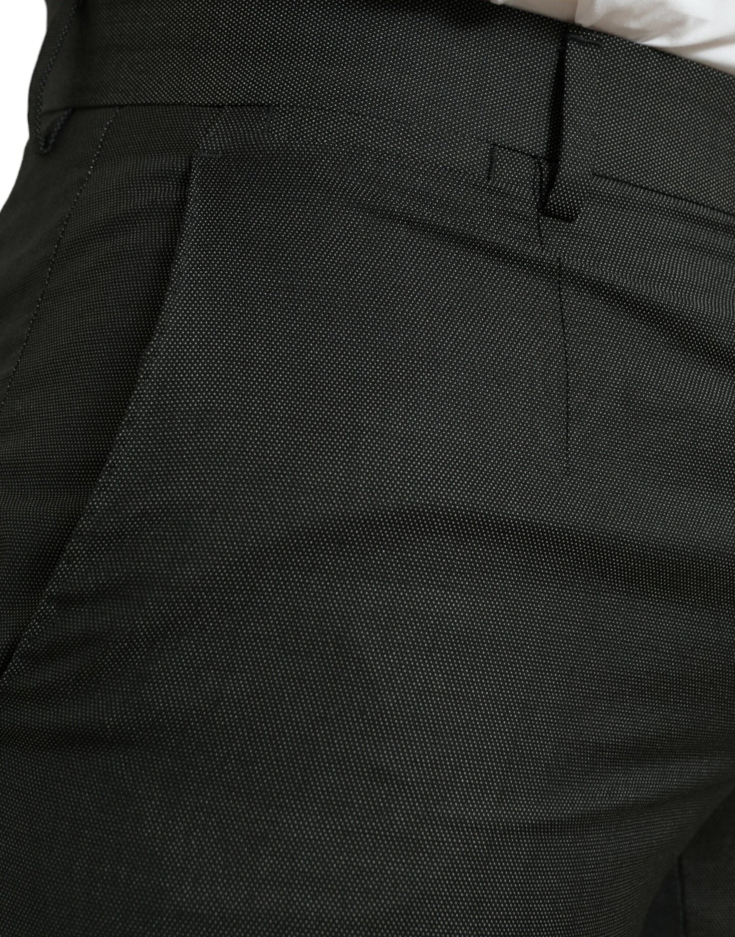 Dark Gray Stretch Slim Formal Pants