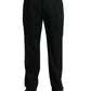 Black Wool Formal Straight Fit Dress Pants