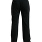 Black Wool Formal Straight Fit Dress Pants