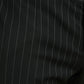 Black Striped slim fit Formal Pants