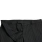 Black Striped slim fit Formal Pants