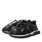 Black Sorrento Lace Up Low Top Men Sneakers Shoes
