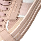 Elegant Nude Pink High-Top Sneakers