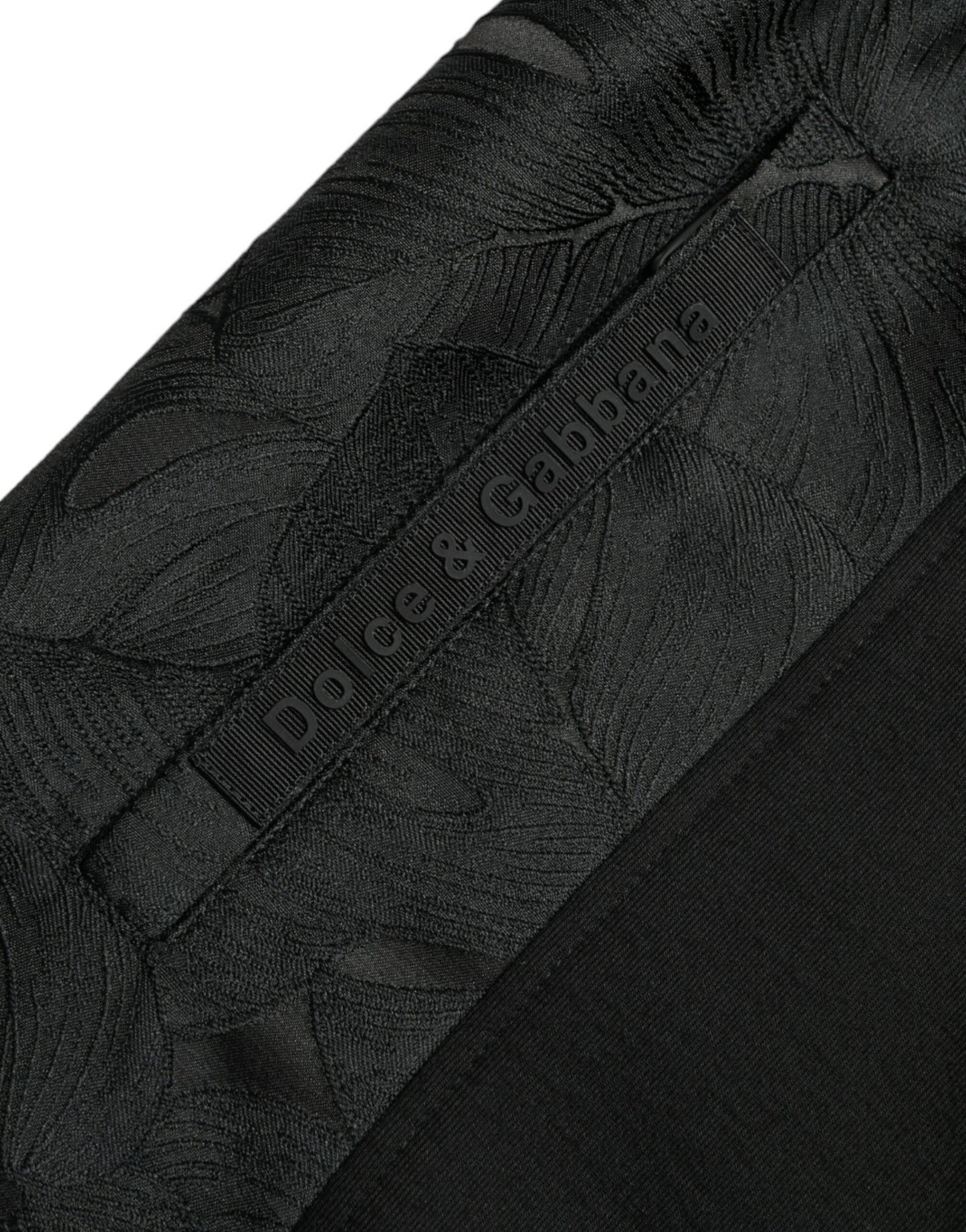 Black Cotton Slim Stretch Jogger Pants