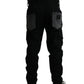 Black Gray slim Cotton Denim Jeans