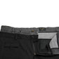 Black Gray slim Cotton Denim Jeans