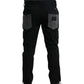 Black Gray Slim Cotton Denim Jeans Pants