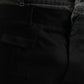 Black Gray Slim Cotton Denim Jeans Pants