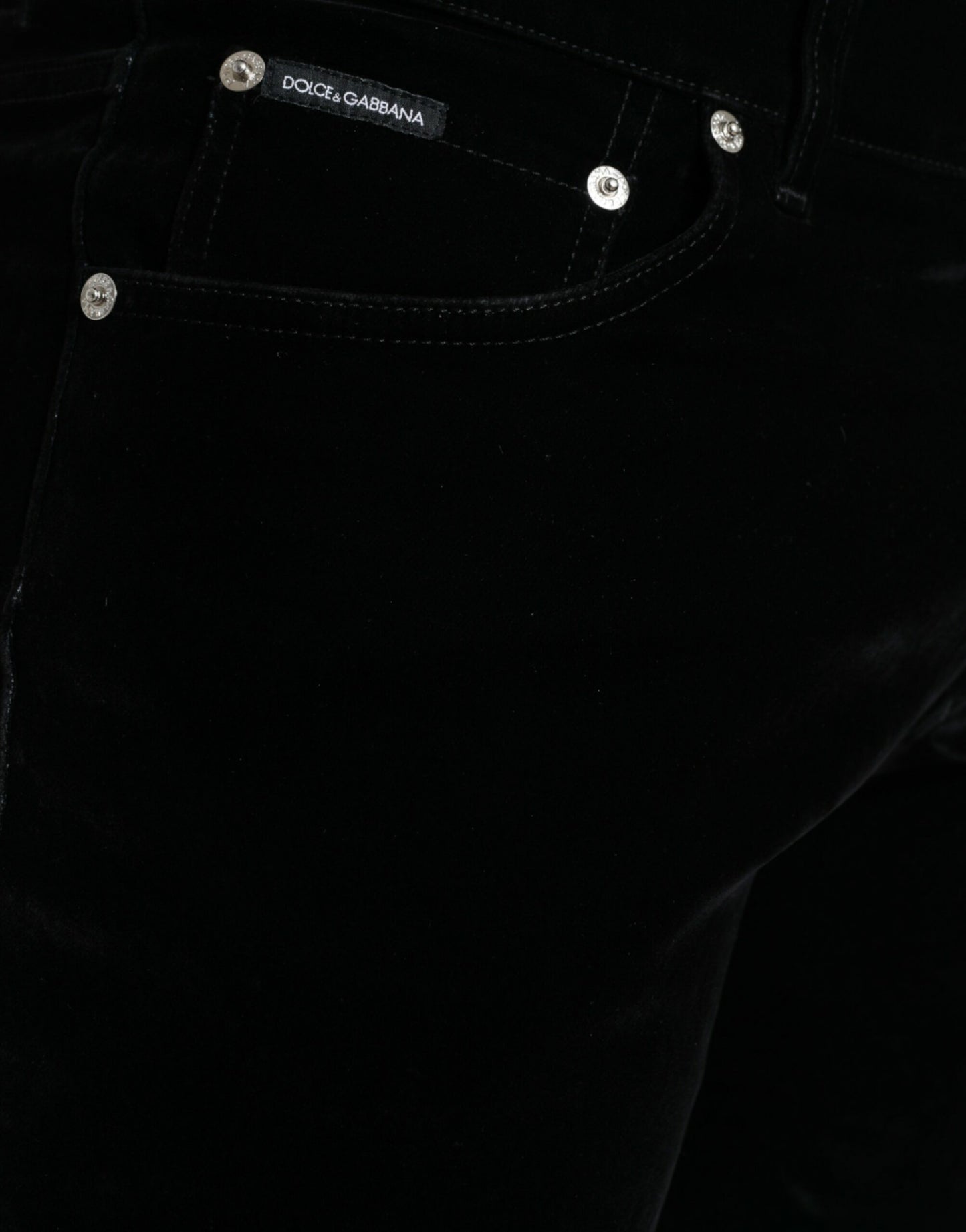 Black Cotton Blend Skinny Denim Jeans