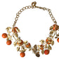 Multicolor Charm Necklace with Lobster Clasp
