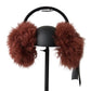 Red Alpaca Fur Earmuffs