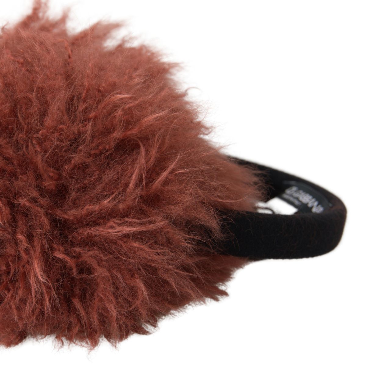 Red Alpaca Fur Earmuffs