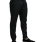Black Wool Slim Fit Formal Trouser Dress Pants
