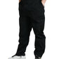 Black Polyester Logo Straight Pants