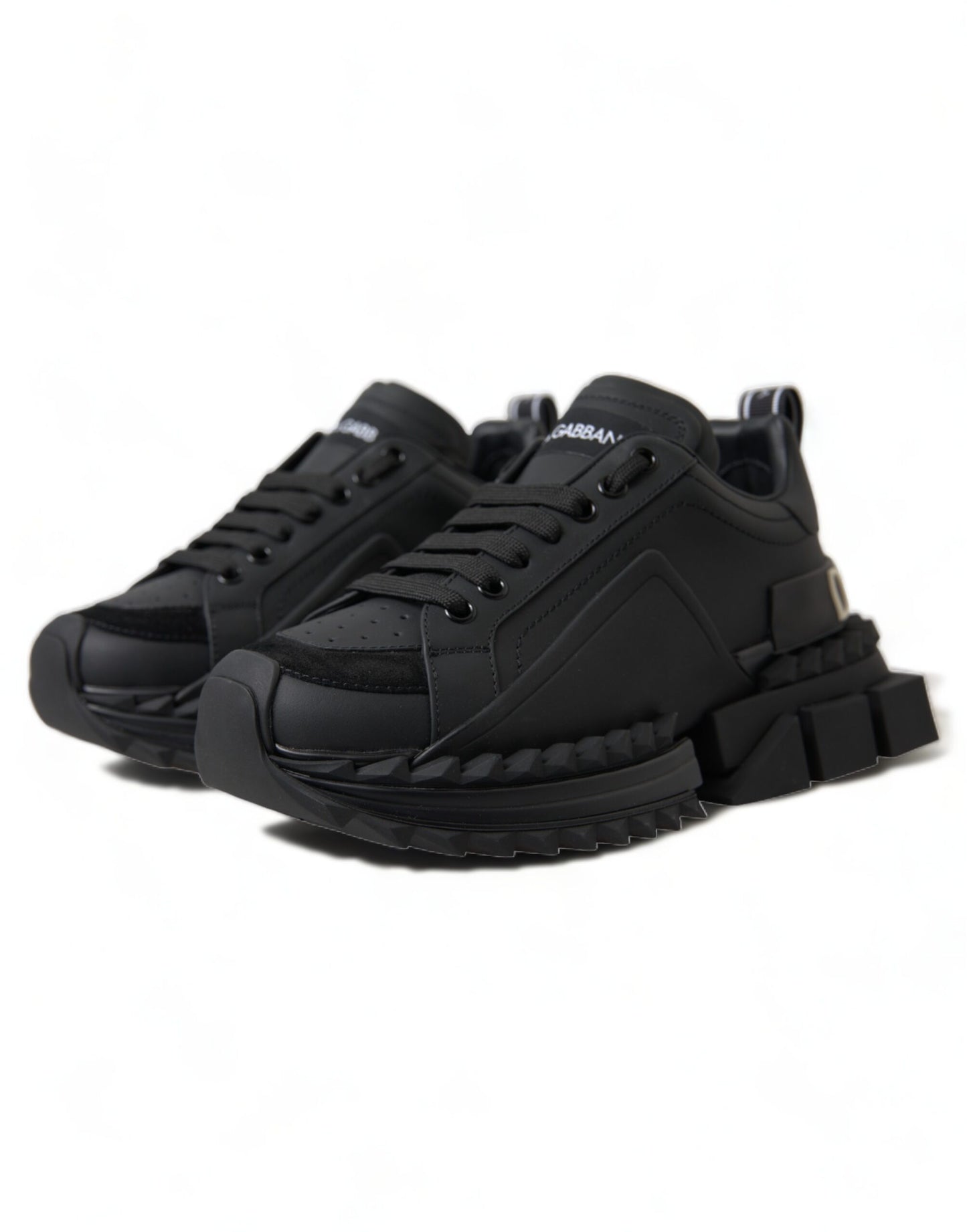 Elegant Black Super Queen Sneakers