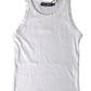 Elegant White Cotton Tank Top