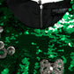 Green Sequin Swarovski Crystal Dress