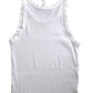 Elegant White Cotton Tank Top
