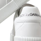 Elegant White Miami Lace-Up Sneakers