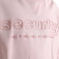 Pink Embroidered Crew Neck Pullover Sweater
