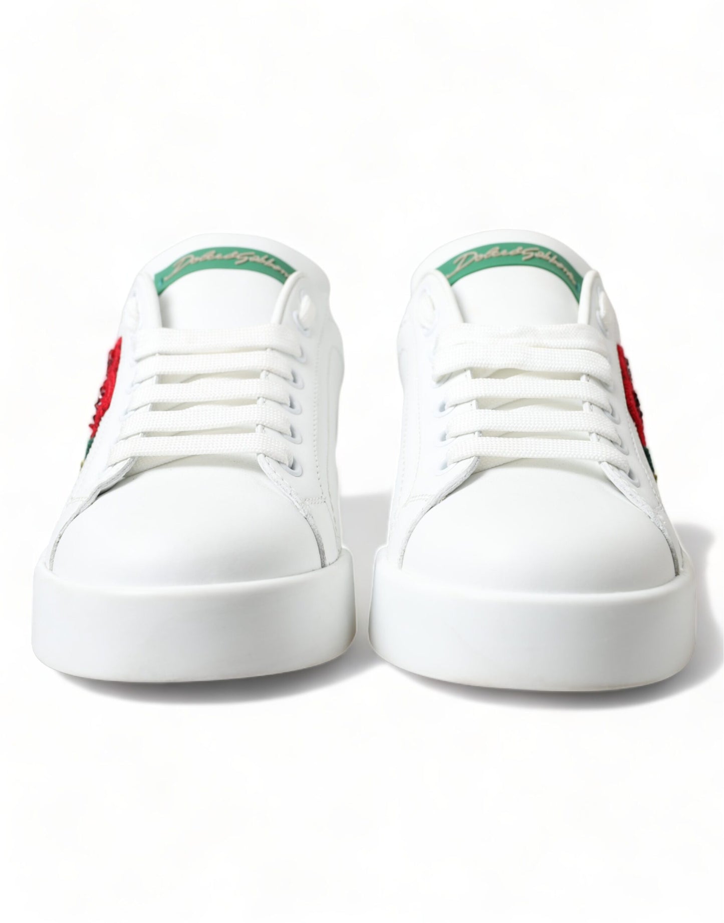 Exclusive White Portofino Leather Sneakers