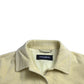 Yellow Cotton Corduroy Collared Shirt Sweater