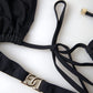 Black Swimsuit Two Piece Beachwear Bikini set