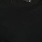 Black Wool Short Sleeves Crewneck Top T-shirt