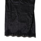 Sultry Black Silk Camisole Top