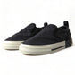 Black Quilted Slip On Low Top Sneakers Shoes