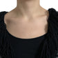 Black Gray Long Cape Cardigan Sweater