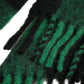 Black Green Buffalo Check Poncho Coat Jacket